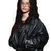 Buy The Actor Awards Odessa A’zion Black Biker Oversized Jacket