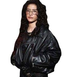 Buy The Actor Awards Odessa A’zion Black Biker Oversized Jacket
