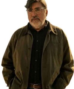 Shop Alfred Molina The Boroughs Sam Cooper Olive Green Jacket