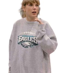 Shop Taylor Swift The End of an Era Grey Eagles Sweatshirt