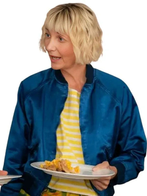 Shop The-Four-Seasons-S02-Kerri-Kenney-Blue-Bomber-Jacket