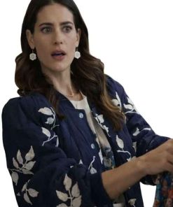 Shop The Love Heist 2026 Lyndsy Fonseca Blue Jacket