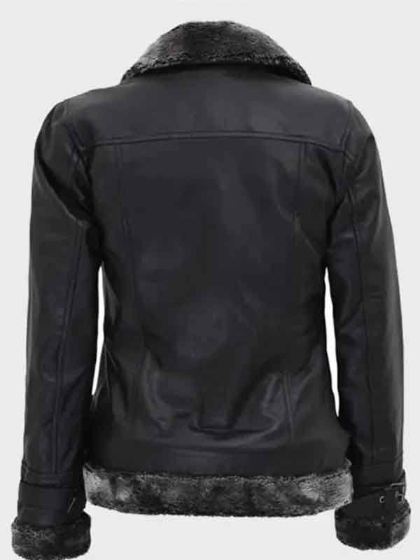 Shop Timothy Designer Soft Shearling Leather Jacket