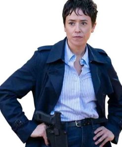 Shop Agent Temple Tracker Briana Venskus Blue Trench Coat