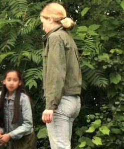 Shop Willa Fitzgerald Reacher S01 Green Jacket
