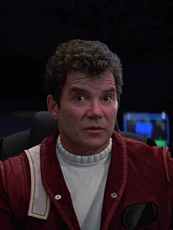 Shop William Shatner Captain Kirk Red Suede Leather Jacket