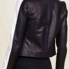 Shop Women Casual Motorcycle Black Leather Jacket