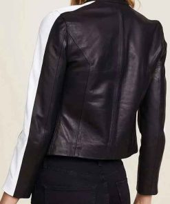 Shop Women Casual Motorcycle Black Leather Jacket