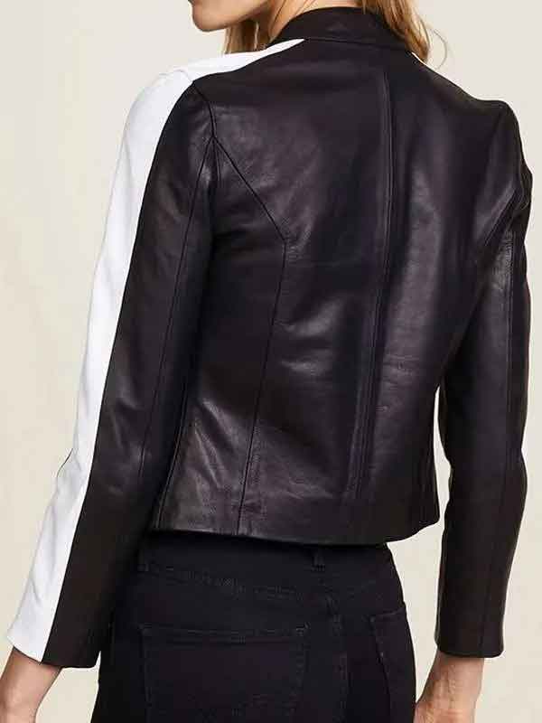 Shop Women Casual Motorcycle Black Leather Jacket