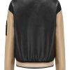 Shop Women’s Black Leather Bomber Jacket
