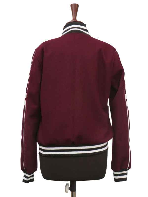 Shop Womens Maroon Varsity Jacket