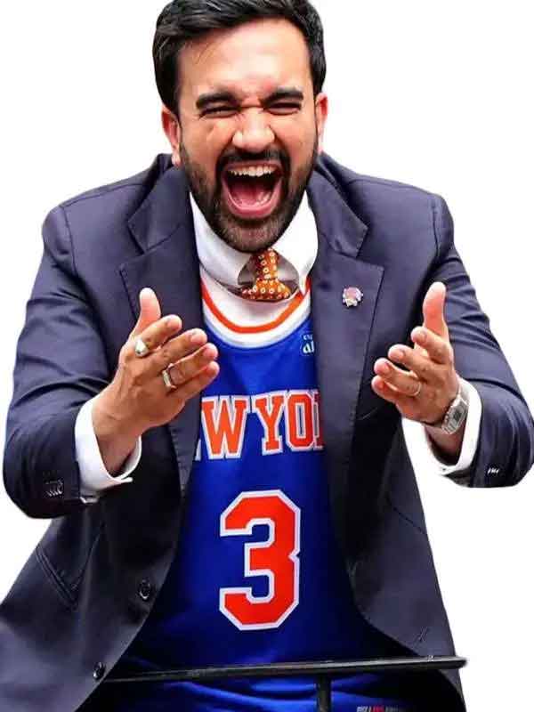 Buy Zohran Mamdani New York Knicks Championship Victory Blazer