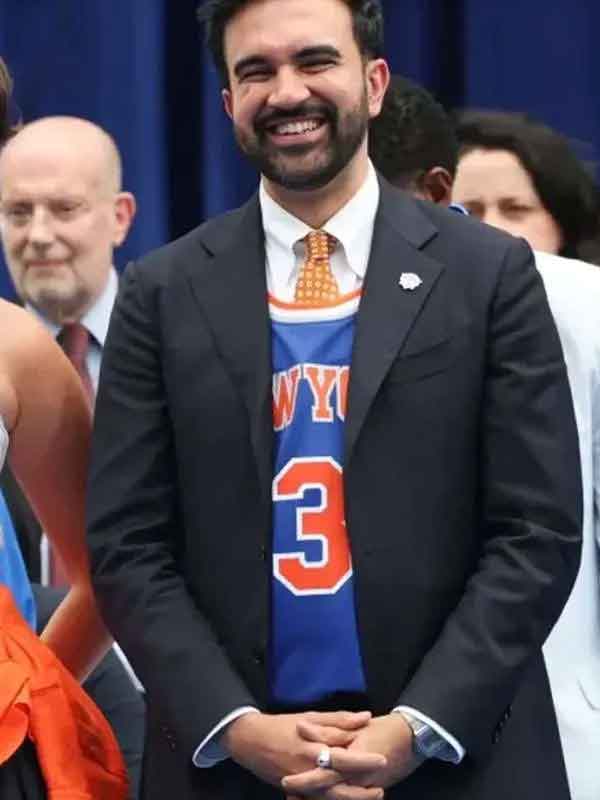 Shop Zohran Mamdani NY Knicks Victory Parade Blazer