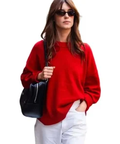 Daisy Edgar Jones Red Sweatshirt