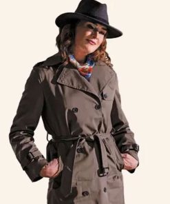 Shop Brooke Shields You’re Killing Me Allison Chandler Trench Coat
