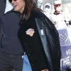 Shop Mariska Hargitay Knicks Varsity Jacket