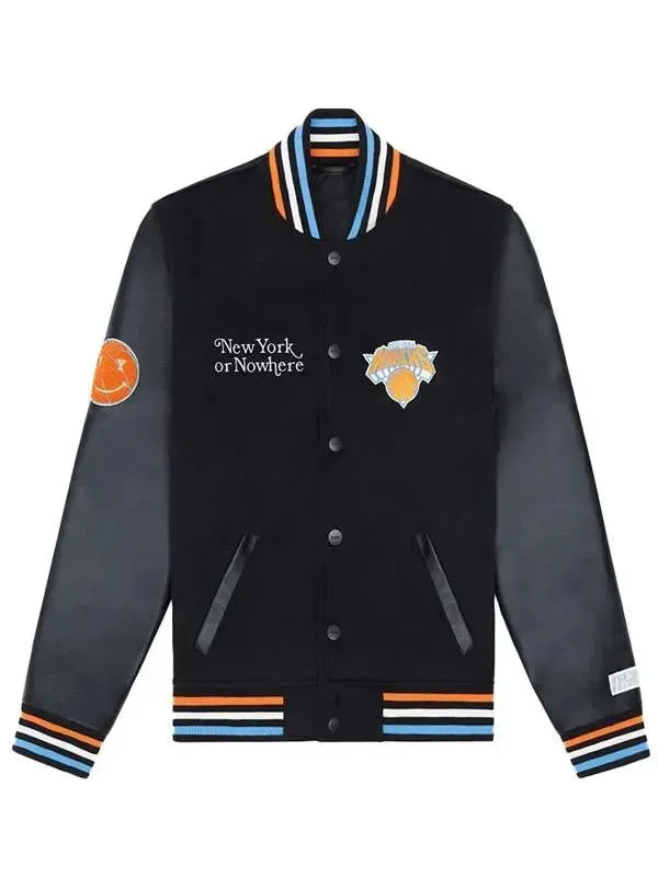 Mariska Hargitay Knicks Varsity Jacket at Sale