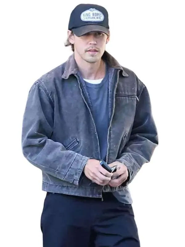 Buy Beverly Hills California 2026 Austin Butler Gray Cotton Jacket