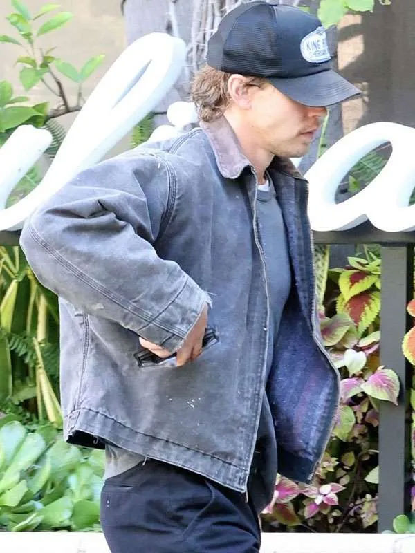 Shop Austin Butler Beverly Hills Grey Jacket