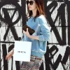 Shop Megan Fox Blue Sweatshirt