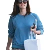 Megan Fox Blue Sweatshirt