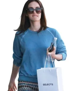Megan Fox Blue Sweatshirt