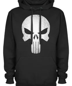 Punisher Black Skull Hoodie