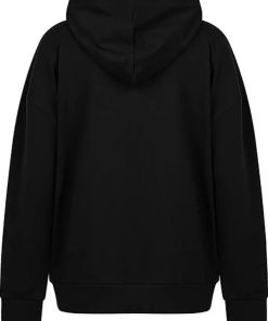 Buy Women Black Skull Printed Hoodie