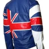 Buy Men's British Flag Leather Jacket