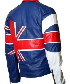 Buy Men's British Flag Leather Jacket