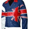 Men's British Flag Leather Jacket