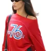 Bella Hadid 76 Red Sweatshirt
