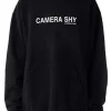Camera shy Black Hoodie