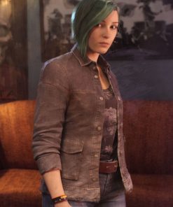 Shop Chloe Life is Strange Reunion Brown Denim Jacket