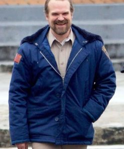 Shop Jim Hopper Stranger Things S02 Blue Jacket
