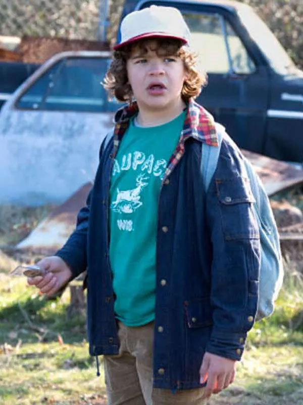 Shop Gaten Matarazzo TV Series Stranger Things Blue Denim Jacket