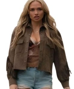 Shop Natalie Alyn Lind Dutton Ranch 2026 Oreana Jackson Fringe Jacket