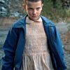 Shop Millie Bobby Brown Stranger Things S01 Eleven Blue Jacket
