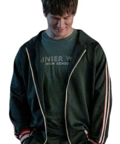 Shop Elle 2026 Jacob Moskovitz Black Track Jacket
