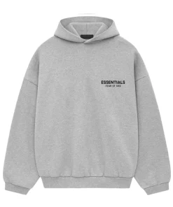 Grey Essentials Pullover Hoodie