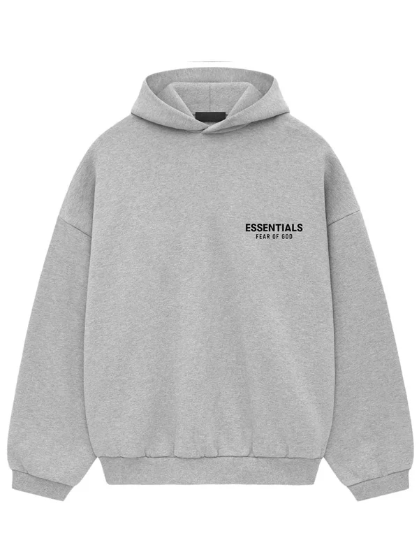 Grey Essentials Pullover Hoodie