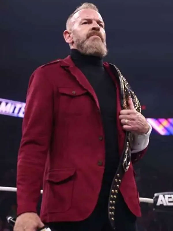 Buy Event Forbidden Door 2026 Christian Cage Maroon Blazer