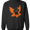Fairy Cat Pumpkin Black Sweatshirt