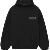 Shop Fear of God Essentials Black Hoodie