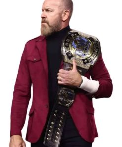 Shop Event Forbidden Door Christian Cage Maroon Blazer