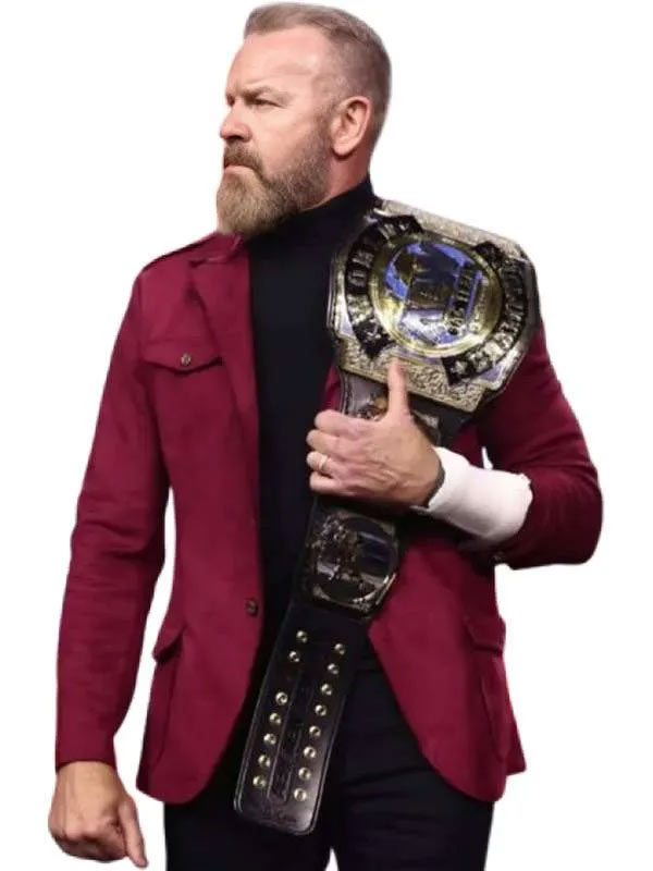 Shop Event Forbidden Door Christian Cage Maroon Blazer