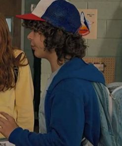 Shop Gaten Matarazzo Stranger Things S02 Blue Hoodie