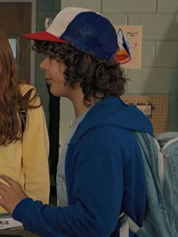 Shop Gaten Matarazzo Stranger Things S02 Blue Hoodie
