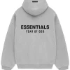 Buy Grey Essentials Pullover Hoodie