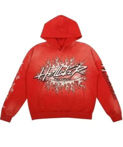 Buy Red Hellstar Records Pullover Hoodie